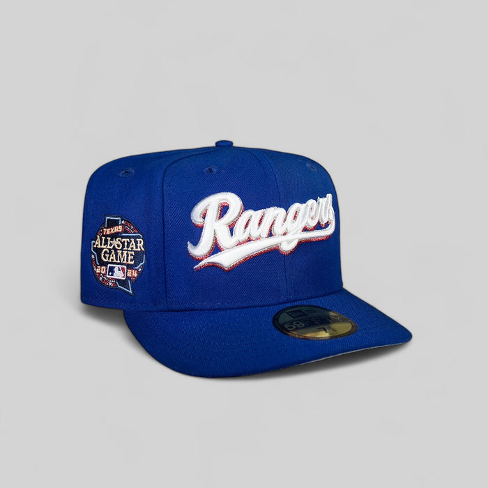 Texas Rangers All Royal Blue Script Logo 24 All Star Game