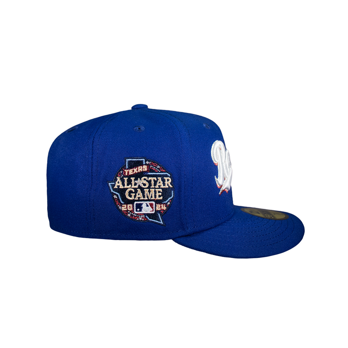 Texas Rangers All Royal Blue Script Logo 24 All Star Game