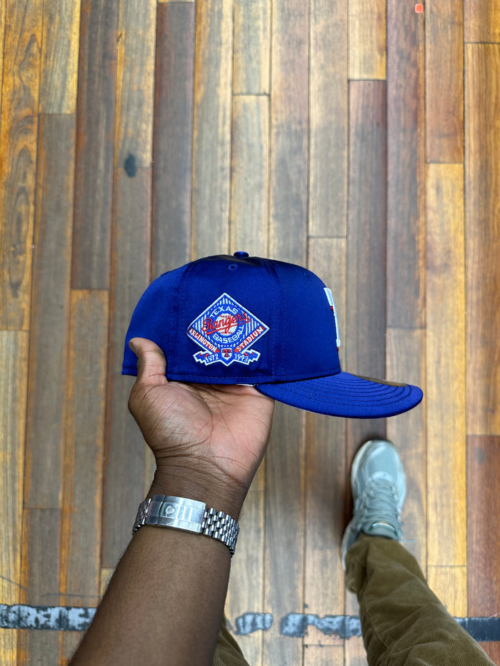 Texas Rangers Dark Royal Satin Arlington Stadium