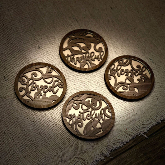 Thanksgiving Coasters (Set of 4)