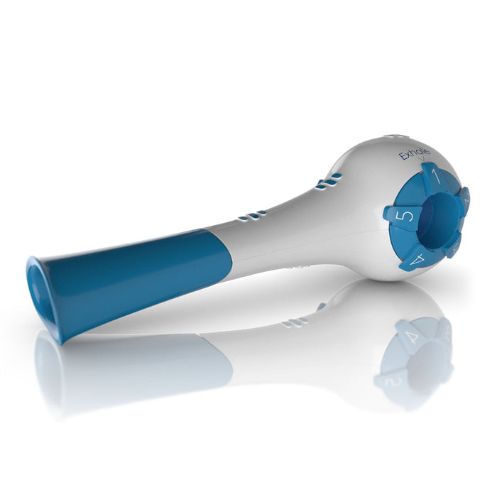 The Breather Respiratory Muscle Trainer - Natural Breathing Exerciser Trainer For Drug-Free Respiratory Therapy - B-BLUE-Single - LL Medico