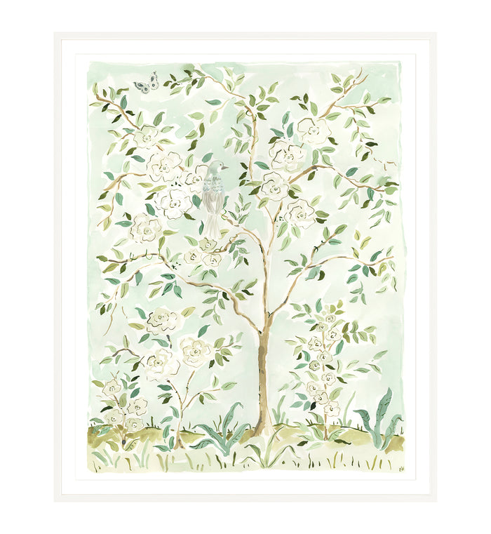 The "Where the Leaves Sing No. 1" Chinoiserie Fine Art Print
