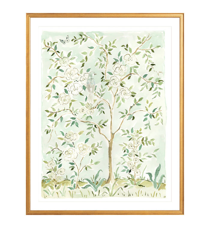 The "Where the Leaves Sing No. 1" Chinoiserie Fine Art Print