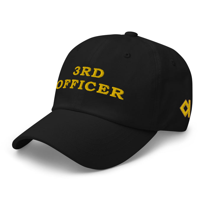 Third officer uniform hat with embroidery - IamSEAWOLF shop