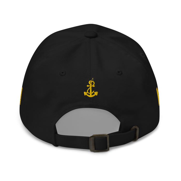 Third officer uniform hat with embroidery - IamSEAWOLF shop