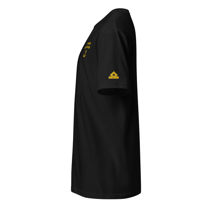 Third Officer uniform t-shirt with left chest and sleeves embroidery - IamSEAWOLF shop