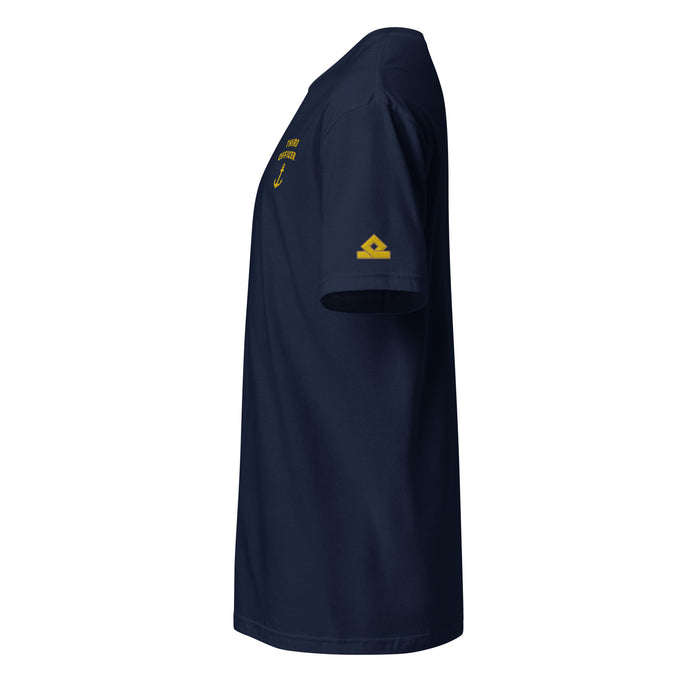 Third Officer uniform t-shirt with left chest and sleeves embroidery - IamSEAWOLF shop