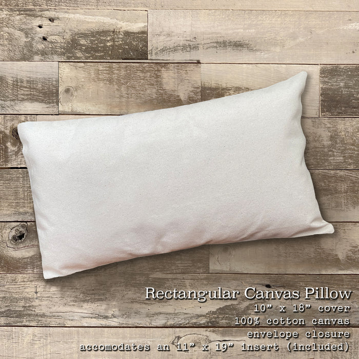 Three Anchors w/ State - Custom Rectangular Canvas Pillow