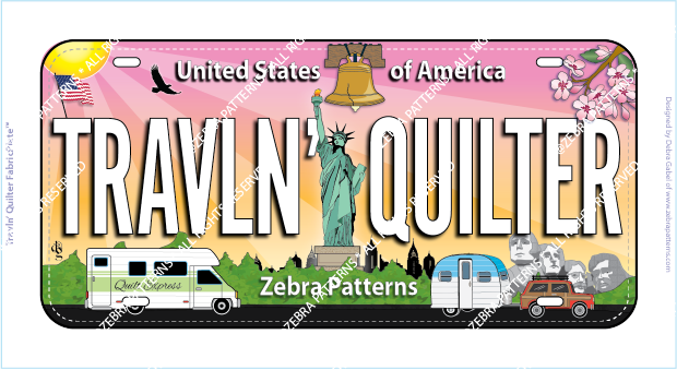 TRAVLN' QUILTER FabricPlate™