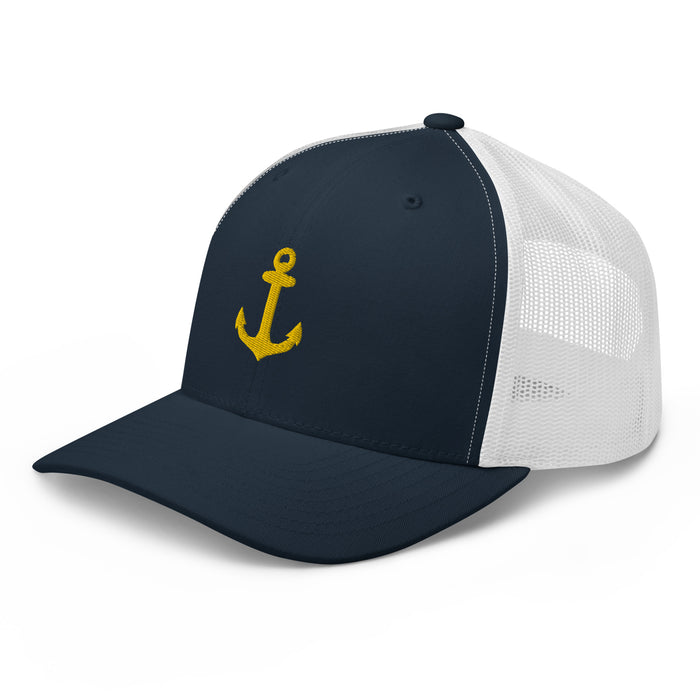 Trucker Cap with Anchor - IamSEAWOLF shop
