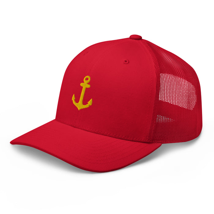 Trucker Cap with Anchor - IamSEAWOLF shop