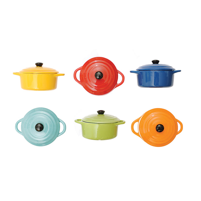 Urban Homestead Stoneware Round Mini Baker with Lids