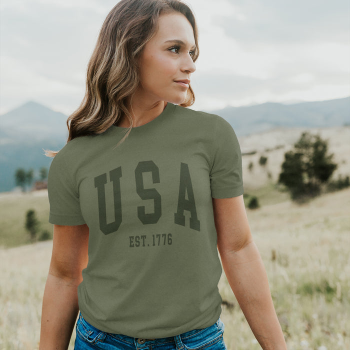 USA Est 1776 - Duo-Tone T-Shirt