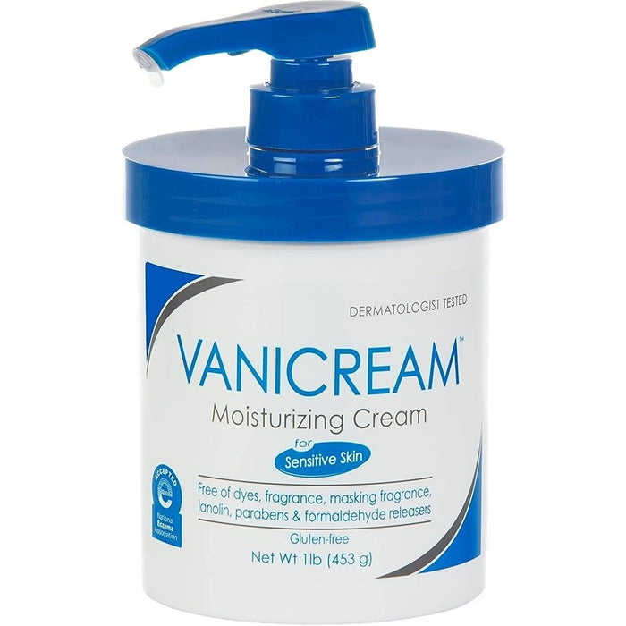 Vanicream Moisturizing Cream for Sensitive Skin, Unscented, 1 lb Jar