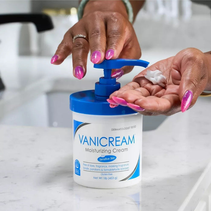 Vanicream Moisturizing Cream for Sensitive Skin, Unscented, 1 lb Jar