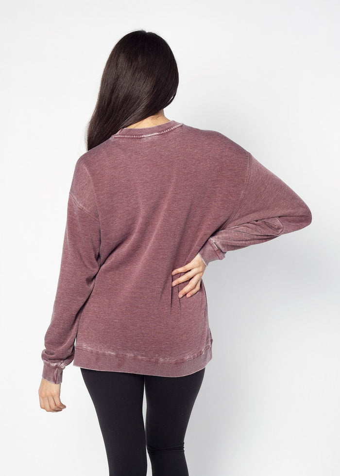 Virginia Tech Hokies Women's Signature Burnout Crewneck Sweatshirt