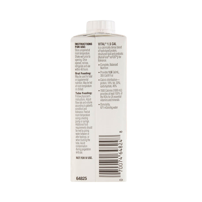 Vital 1.5 Cal Nutrition Shake, Vanilla, 8 oz - 64825-Case - LL Medico