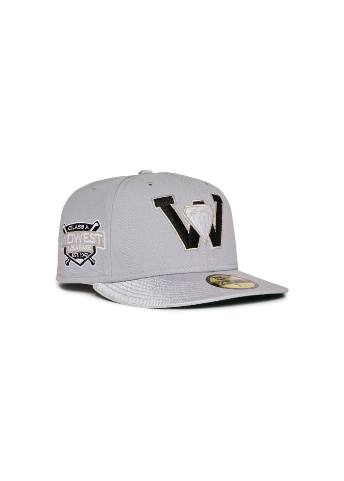 Waterloo Diamonds Grey and Metallic 5950 Fitted