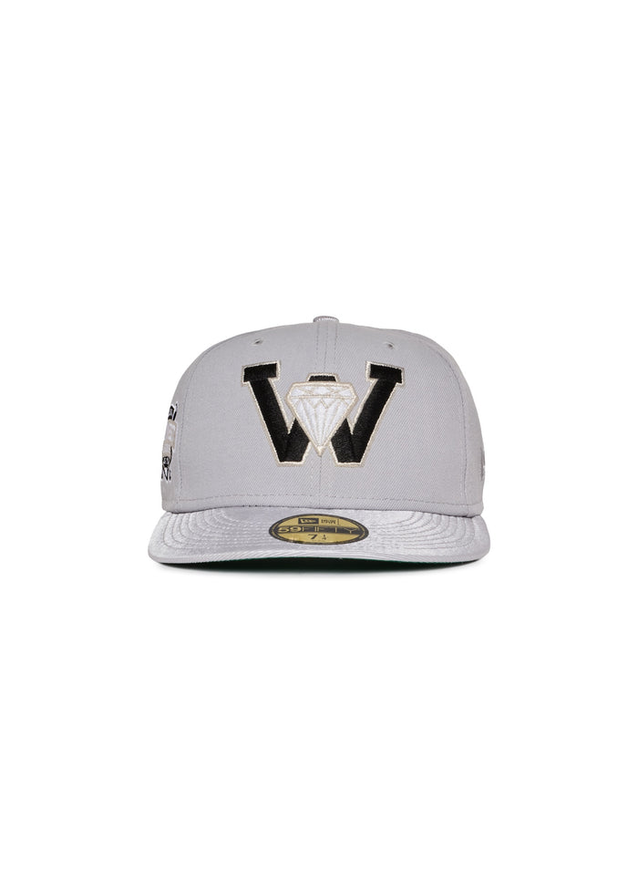 Waterloo Diamonds Grey and Metallic 5950 Fitted
