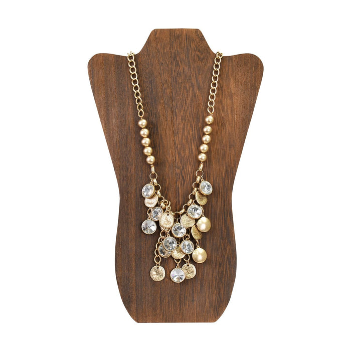 #WD67-3 Foldable Wooden Easel Necklace Display