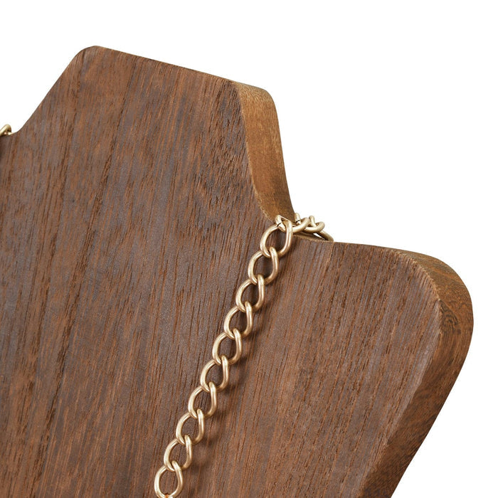 #WD67-3 Foldable Wooden Easel Necklace Display