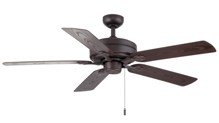 Ceiling Fan Wind River Courtyard WR1469 52" Outdoor Ceiling Fan in Brown, White, or Black Wind River Fans
