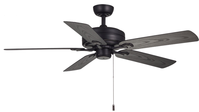 Ceiling Fan Wind River Courtyard WR1469 52" Outdoor Ceiling Fan in Brown, White, or Black Wind River Fans