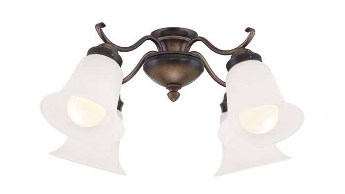 Ceiling Fan Light Kit Wind River KG350FB French Beige 4 Light Kit Wind River Fans