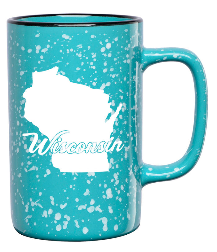 Wisconsin Map Icon Tall Mug