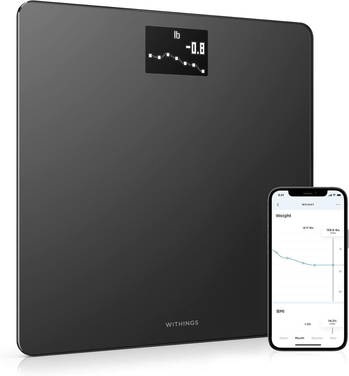 Withings Body Digital Wi-Fi Smart Scale, Black - WBS06-BLACK-ALL-INTER-Single - LL Medico