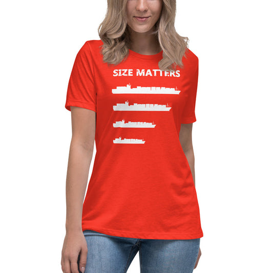 Women T-Shirt SIZE MATTERS - IamSEAWOLF shop