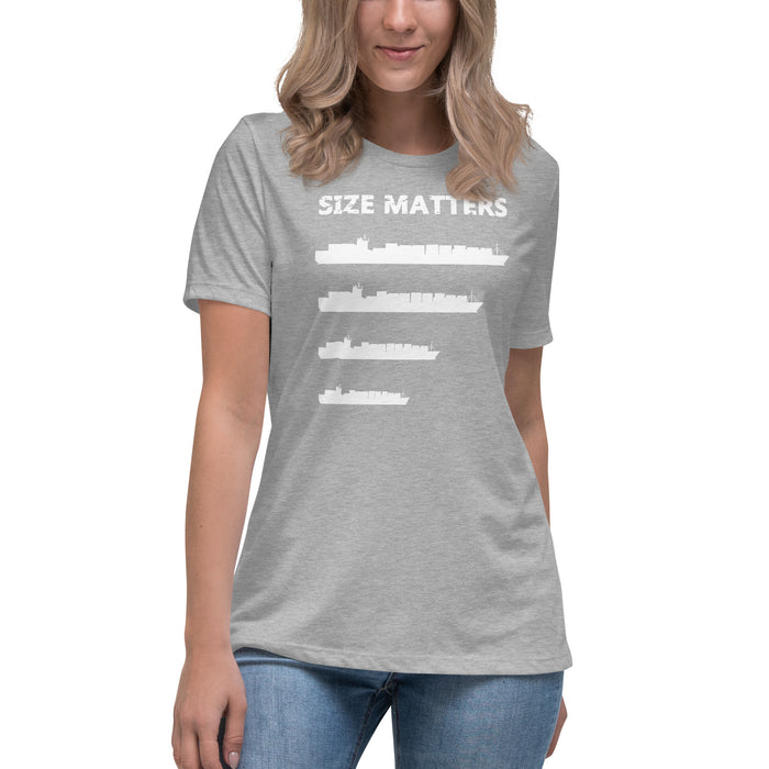 Women T-Shirt SIZE MATTERS - IamSEAWOLF shop