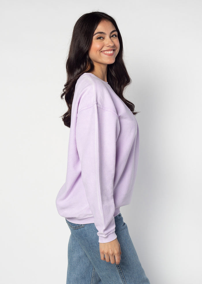Women's Clemson College Block Original Corded Crew