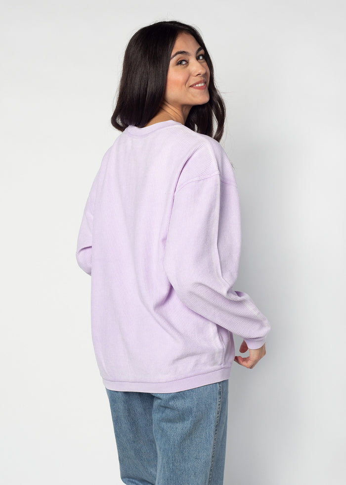 Women's Clemson College Block Original Corded Crew