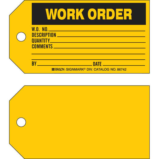 Production Status Tags - Mann Supply BradyIndustrial Products