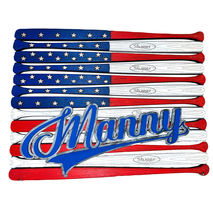XL Baseball Bat Flag Welcome Sign