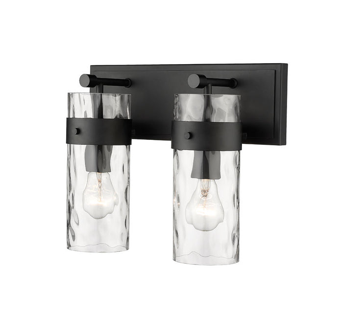 Wall Sconce / Vanity Z-Lite 3035-2V-MB Fontaine 2 Light Vanity Matte Black Z-Lite