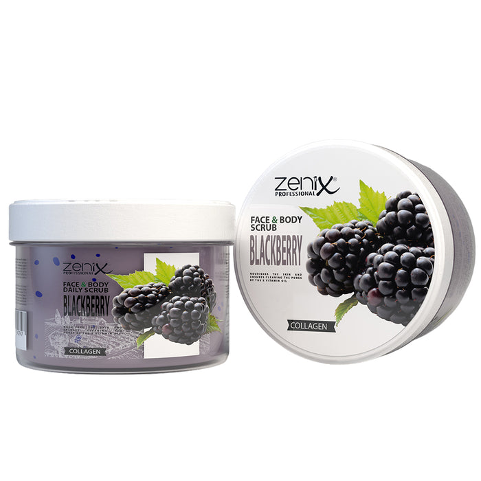 Zenix Professional Face & Body Scrub Blackberry 275ml